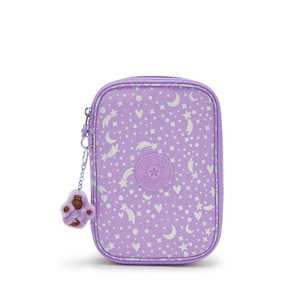 Plecaki Kipling 100 Pens Printed Case Fioletowe | PL 1179GS